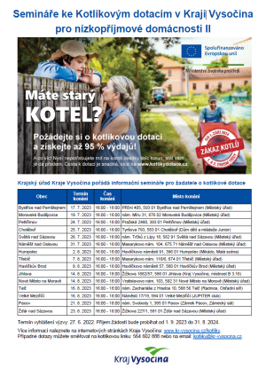 Semináře ke Kotlíkovým dotacím