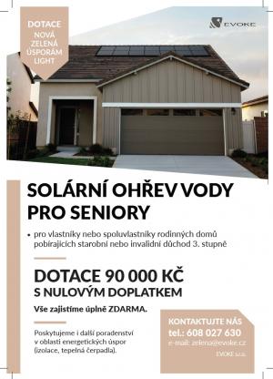 Dotace na FTV ohřev TUV pro seniory