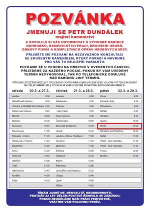 Kameník Petr Dundálek z Kamenosochařství Gerhard