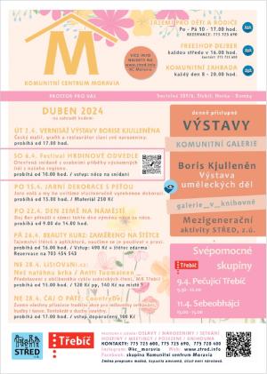Program v KC Moravia - duben 2024