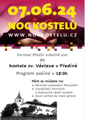 NOC KOSTELŮ 7.6.2024