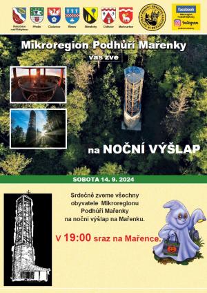 NOČNÍ VÝŠLAP NA MAŘENKU - ZRUŠENO