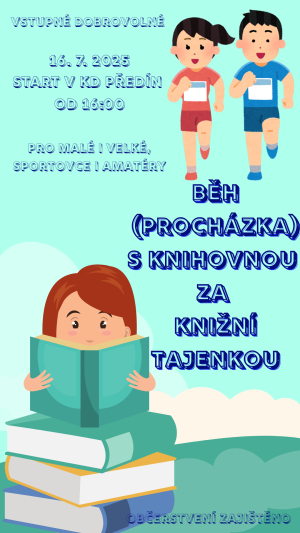 BĚH (PROCHÁZKA) S KNIHOVNOU ZA KNIŽNÍ TAJENKOU